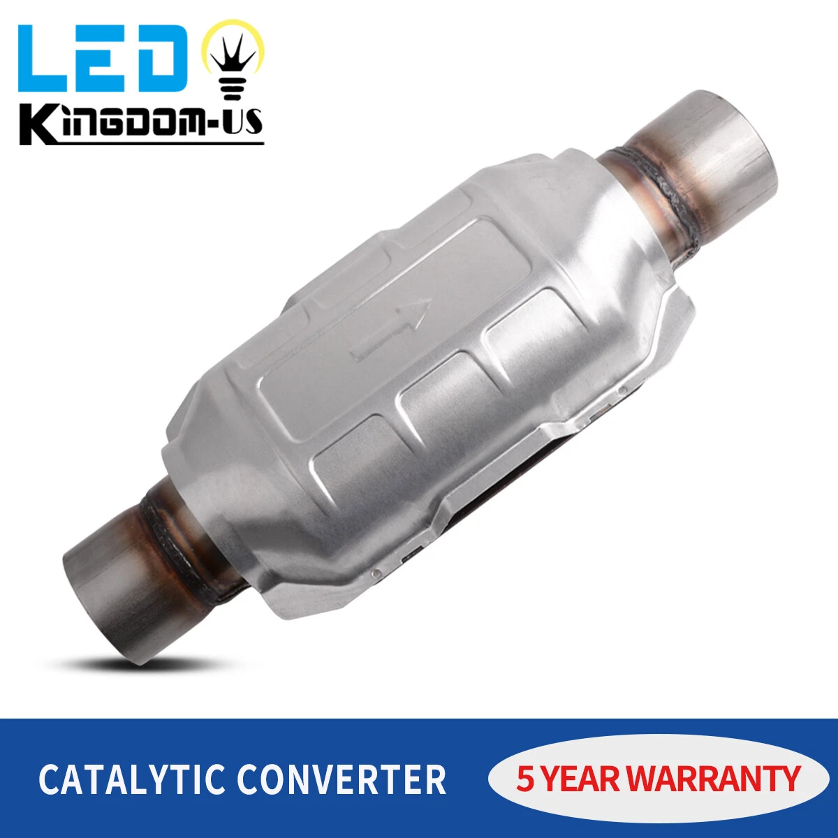 2.5 Inlet/Outlet Universal Catalytic Converter Heat Shield EPA OBDII  Approved 749390375649 | eBay