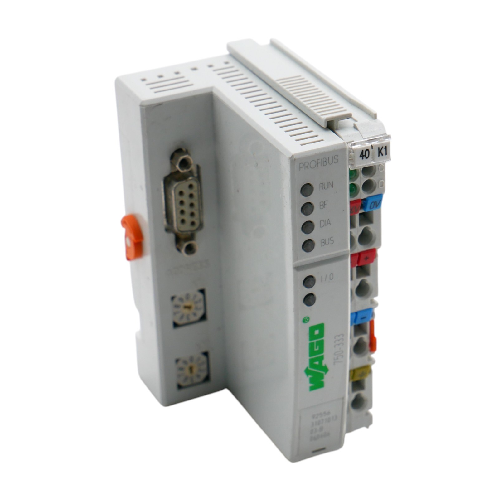 WAGO 750-333 Profibus DP 12 MBd / DPV1 Feldbus-Koppler / Fieldbus coupler -used-