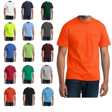 Mafoose Men's Short Sleeve Core 50/50 Blend Pocket Softness Tee PC55P