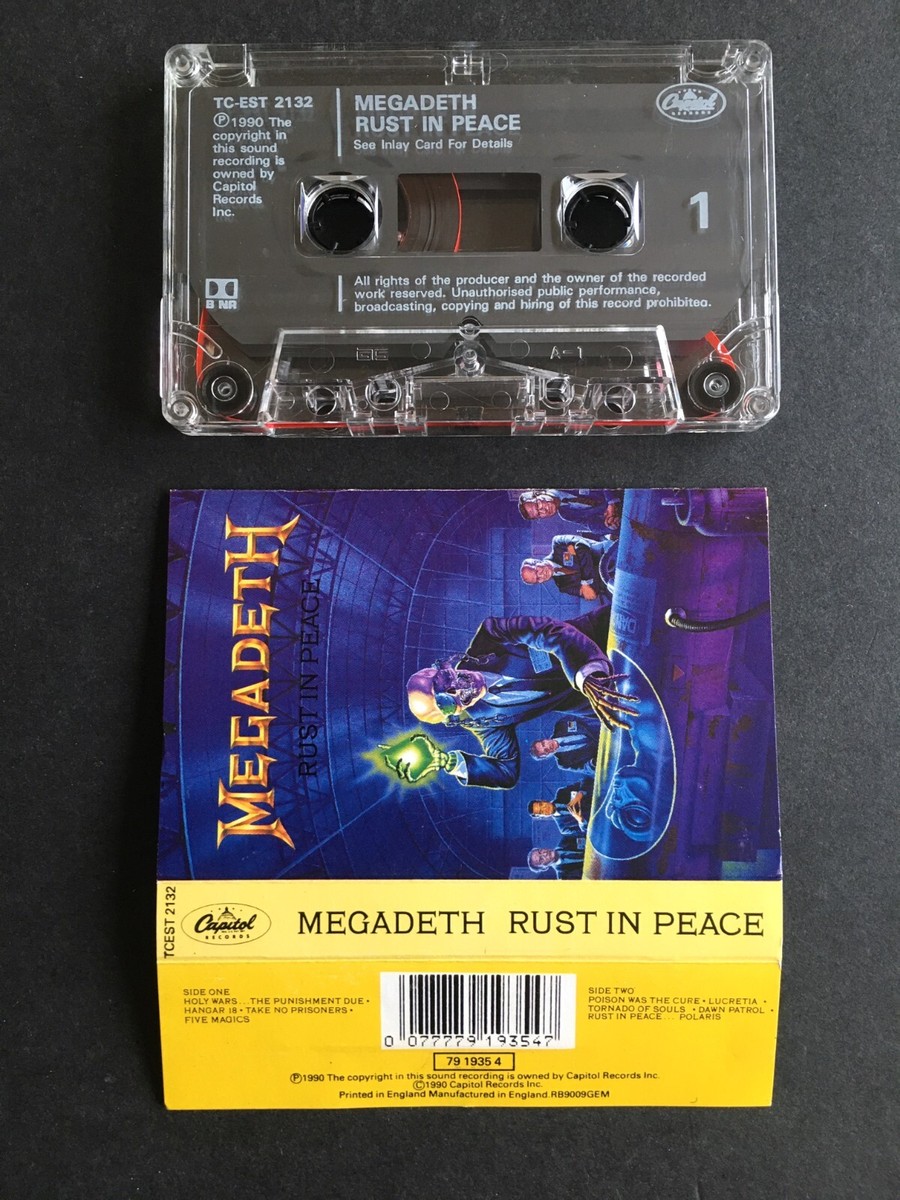 Megadeth - Rust in Peace - Cassette TCEST2132 - Hangar 18 etc | eBay