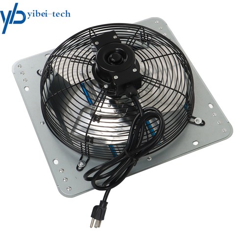 12in Shutter Exhaust Fan With Switch Insect Mesh Wall Mounted Low Noise ...