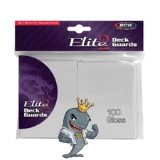 BCW Gaming Elite2 Deck Guard - Glossy - White Pokemon MTG FREE SHIP