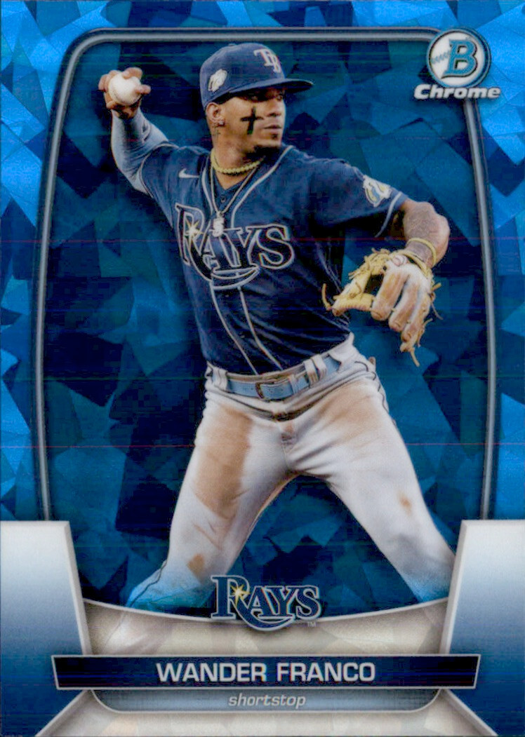 【75シリ】WANDER FRANCO BOWMAN SAPPHIRE 2023 Bowman Chrome Sapphire Wander Franco #70 Tampa Bay Rays | eBay