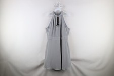 New Express Womens Size 14 Polka Dot Halter Neck Fit and Flare Dress Polka Dot