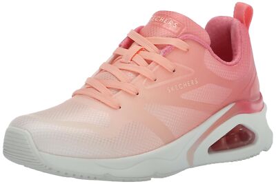 Skechers Women's Tres-air Uno-Brighten Up Sneaker, Coral