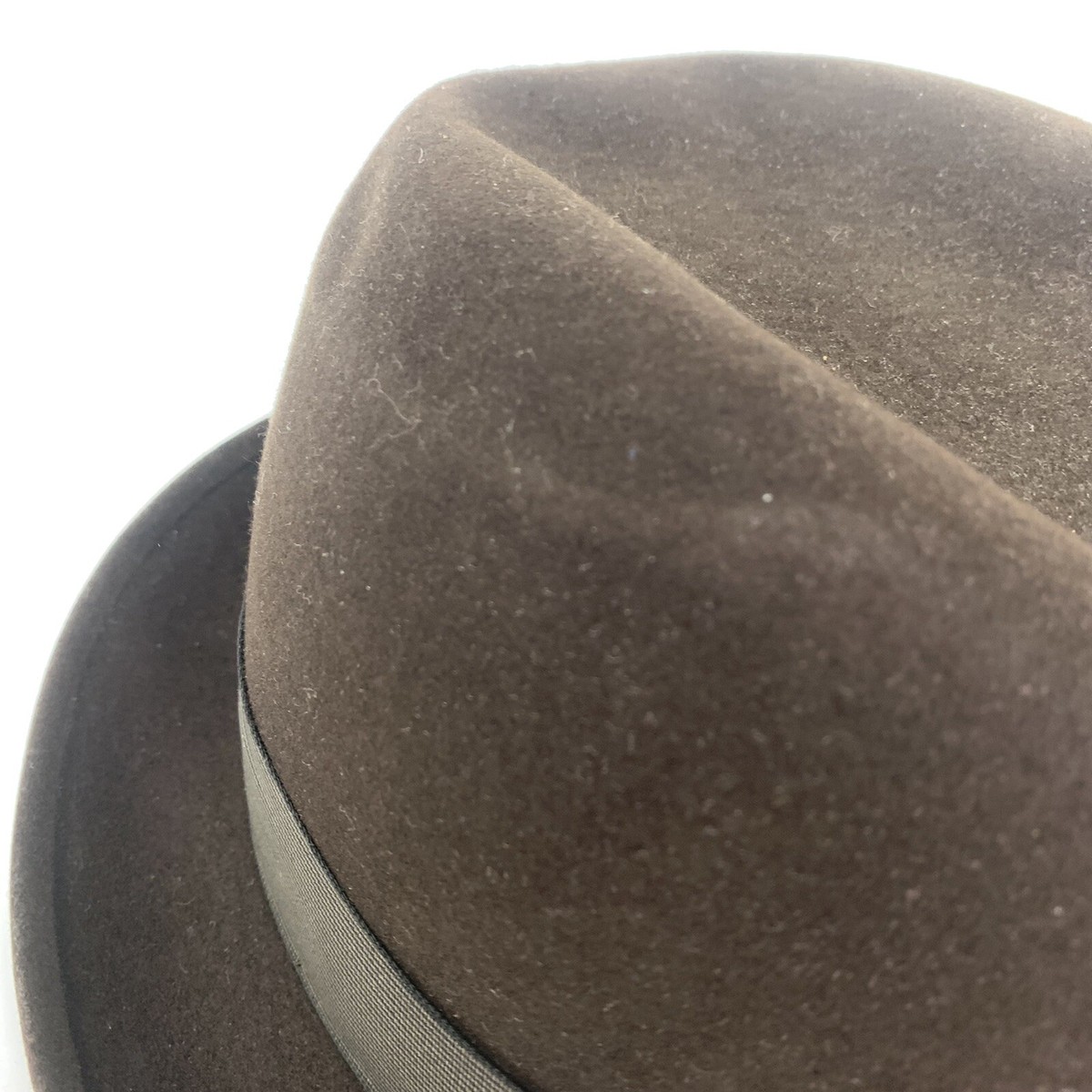 Knox Premier New York Brown Felt Derby Bowler Top Hat Size 7 1/4
