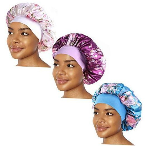 Satin Silk Bonnet Sleep Cap Hat 