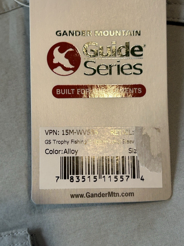 Gander Mountain Guide Series Button Up Vented Outdoor Fishing Shirt Mens XXL - Picture 6 of 13