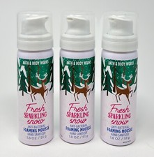 3 BATH & BODY WORKS FRESH MUSUJĄCY MUS SPIENIAJĄCY ŚNIEG ŚRODEK DO DEZYNFEKCJI RĄK ANTYBAKTERYJNY