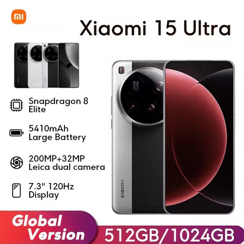 Xiaomi 15 Ultra 5G Phone Global Version Snapdragon 8 Elite 200MP 5410mAh 90W NFC - 第 1/23 張圖片