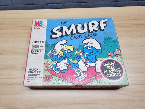 VTG 1982 THE SMURF CARD GAME - MILTON BRADLEY - 4220 - SEALED