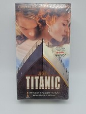 SEALED Titanic VHS 1998 - Paramount 2 Tape Set w/ Sprint Sticker .