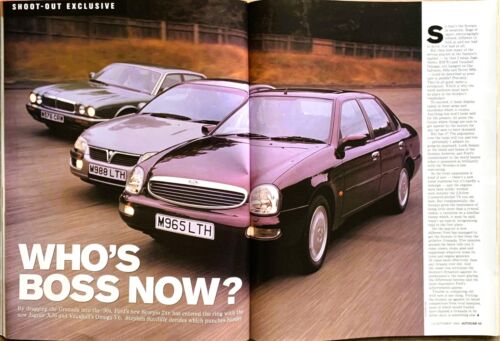 AUTOCAR MAGAZINE 12-OCT-94 - Ford Scorpio 24v, Vauxhall Omega V6, Jaguar XJ6 3.2 - Picture 6 of 7