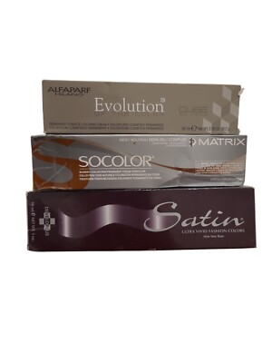 Satin, Matrix, Alfaparf Milano Hair Dye Brand Bundle, Gold Blonde, Light, Dark