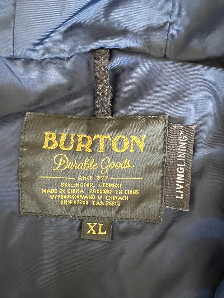 Chaqueta cortavientos Burton Durable Goods 1/4 cremallera a presión con capucha anorak al aire libre XL Foto 3 de 4