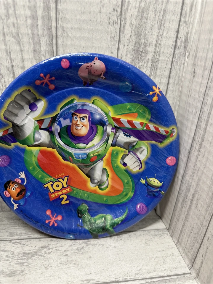 Feliz Cumpleaños Toy Story Paquete de 2 Fiesta Sellado Cumpleaños Lote Woody Buzz Niño Niña Foto 4 de 4