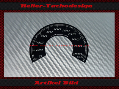 Tacho Aufkleber für Harley Davidson Street Glide Special 2019 Ø80 130 Mph zu 210
