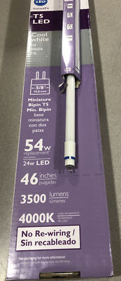 Case of 10 - Philips 24W Dimmable 46'' 4000K COOL WHITE T5 LED Bulb 3500 Lumens