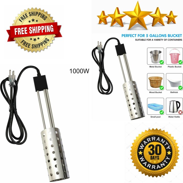 Bucket Water Heater ULListed immersion hHater with 304 Stainlesssteel