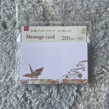 Japanese pattern message card  JAPAN origami cranes 20SHEETS
