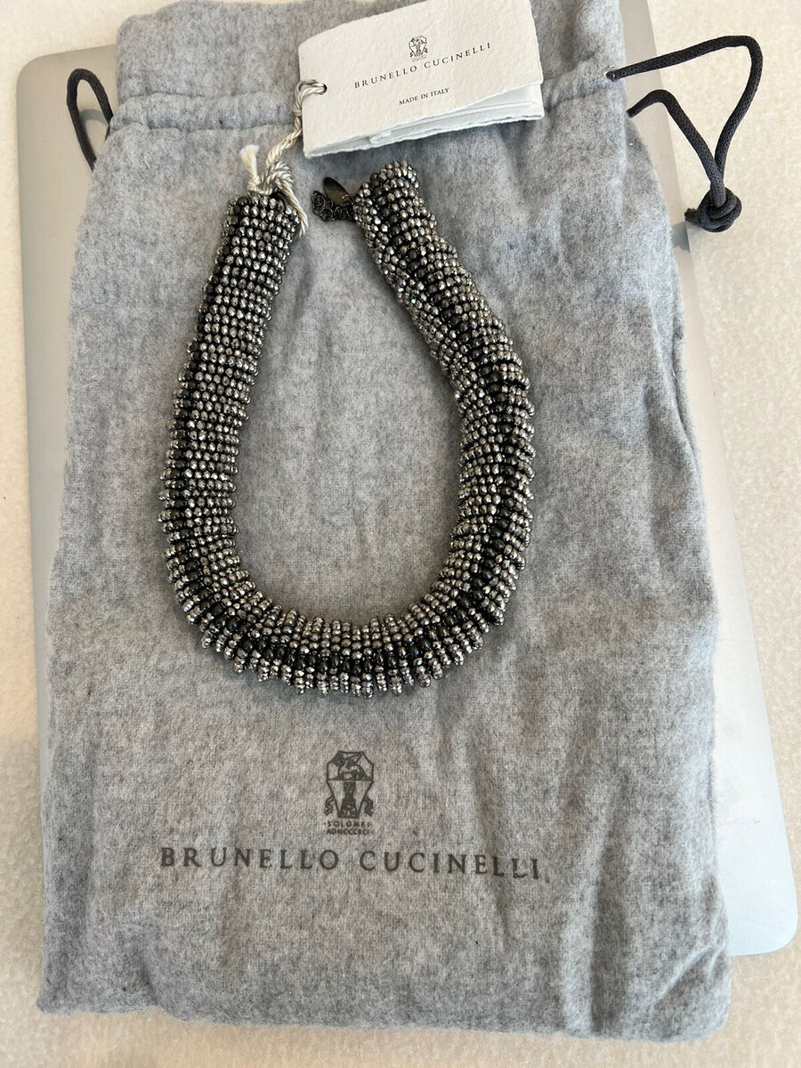 Brunello Cucinelli Silver Bead Necklace NWT Gorgeous Rare Brunello Cucinelli Silver Bead Necklace NWT Gorgeous Rare