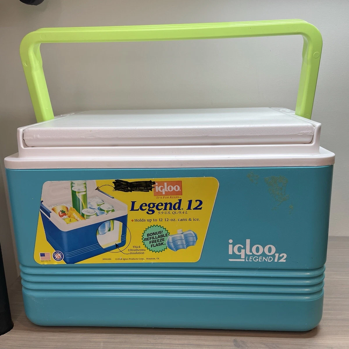 Lime green igloo cooler sales