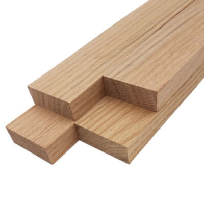 Red Oak Lumber Board - 3/4'' x 2'' (4 Pcs)