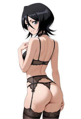 Rukia Bleach Waifu Weatherproof Anime Sticker 6'' Car Decal