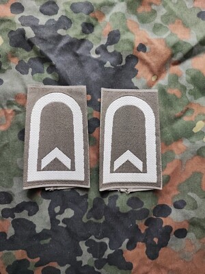BW Bundeswehr Schulterklappen Feldwebel  1 Paar Rangabzeichen Neuwertig 