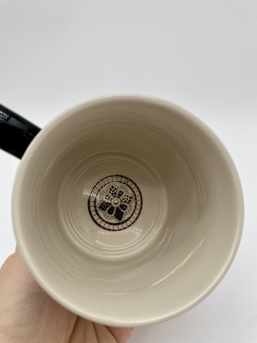 Anthropologie Tiled Margot Mosaic Monogram H Mug Black Letter Initial - Picture 5 of 8