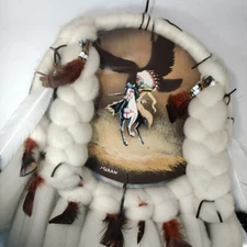 Indian Handmade Mandella Shield Of Good Luck 17'