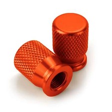 Ventilkappen Alu CNC orange