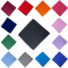 Bandanna Square Scarf Unisex Simple Cotton Solid Color Kerchief Turban 56*56cm