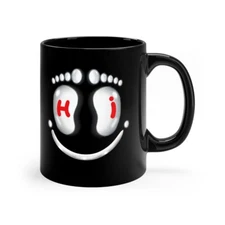 Happy Foot Mug Cup Black Milk CUP Mug Gift Cup For Coffee Cup For Tea 11oz