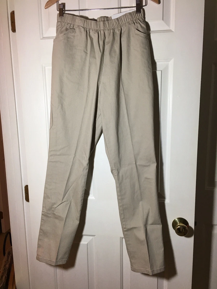 Chic stretch pull on pants top