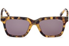 Guess GU00064 53N Yellow Havana Square Plastic Sunglasses Frame 53-18-140