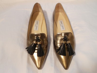 gold dress flats
