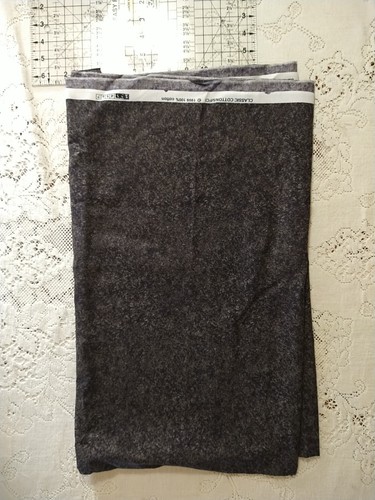 Dark Gray-Black Tonal Blender Classic Cottons Quilt Fabric 11" x 44 Grunge Print - Picture 2 of 3