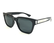 Saint Laurent Sunglasses SL790 001 Black Silver Cat Eye Frames with Blue Lenses