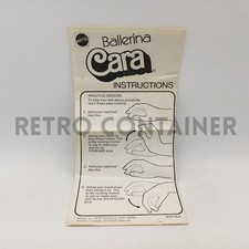 BARBIE MATTEL Vintage - Ballerina Cara Instructions Sheet Leaflet 1975