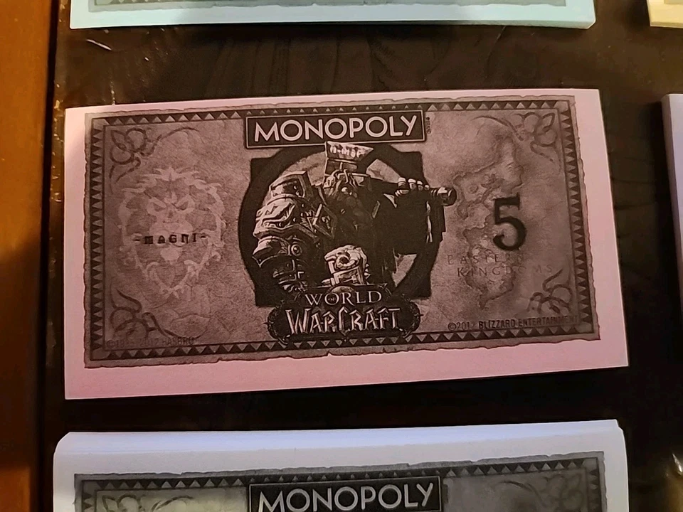 Monopoly World of War Craft EDICIÓN 2012 dinero de repuesto sellado Foto 3 de 4