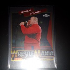 Topps Chrome WWE WrestleMania Nikolai Volkoff Insert Trading Card #WMR-6 2020