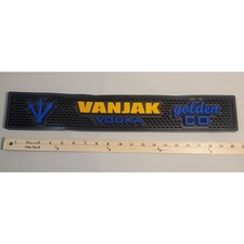 Rubber Bar Mat Vanjak Vodka Cocktail Mat Drip Man Cave Home Pub 20.5" x 3.5"