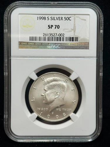 1998-S Kennedy Half Dollar NGC SP70 Matte Finish Rarity
