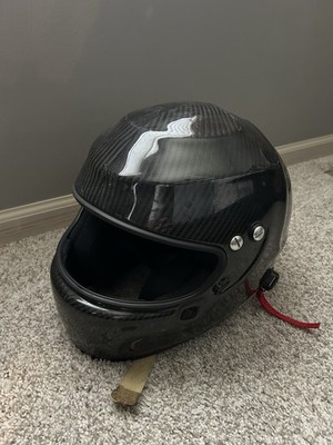 Full Face Simpson Race Helmet - Good Shape, size M, Full Carbon Fiber
