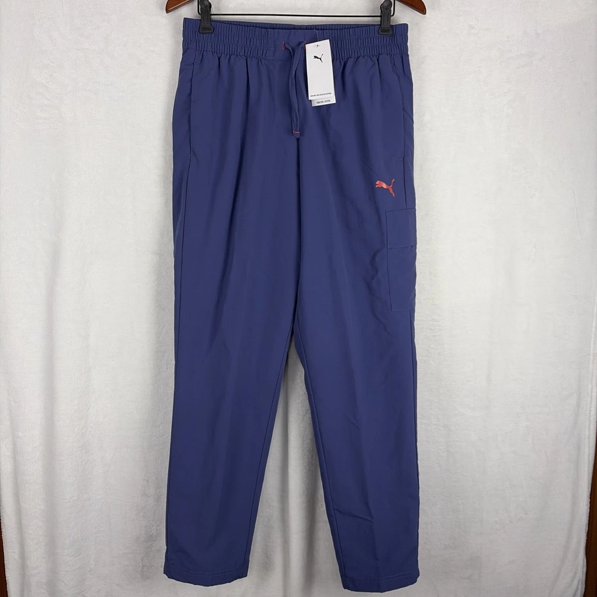 PUMA Men Track Pants Blue Activewear Pants for Men for sale | eBay