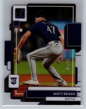 2022 Panini Chronicles RC Rookie #5 Matt Brash Clearly Donruss Blue #/50