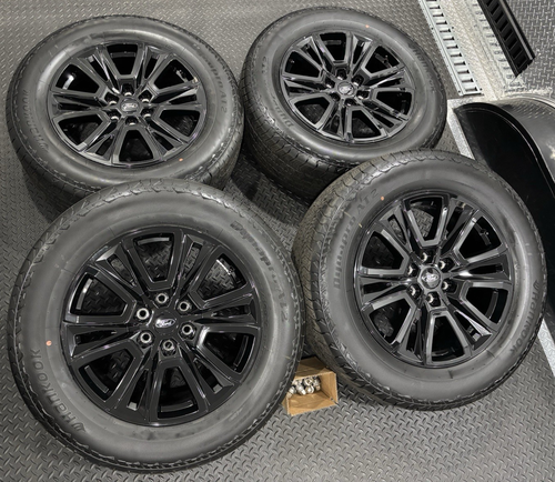 Ford 20" F-150 Platinum Black OEM Wheels Tires Rims Lariat Limited Tremor TPMS - Picture 1 of 18