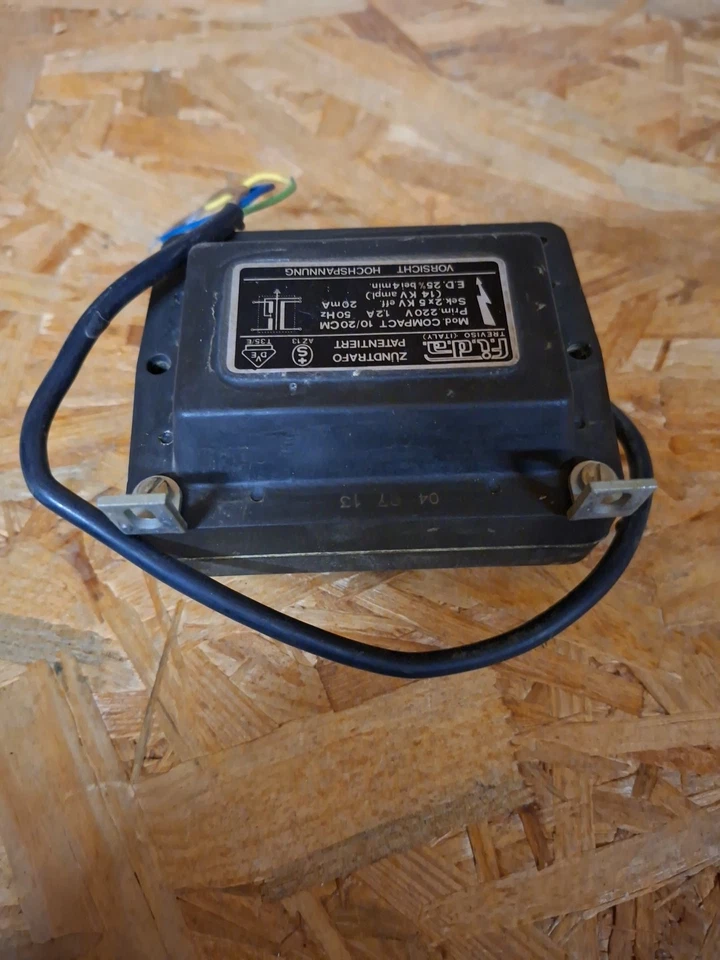 FIDA Zündtrafo 10/20 CM 230 V  Zündtransformator MHG  MAN Ölbrenner Gebraucht - Bild 4 von 4