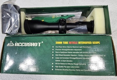 Leapers 30mm Accushot Rifle Scope 3-12X44 w/ Illuminated Range Estimating Mils
